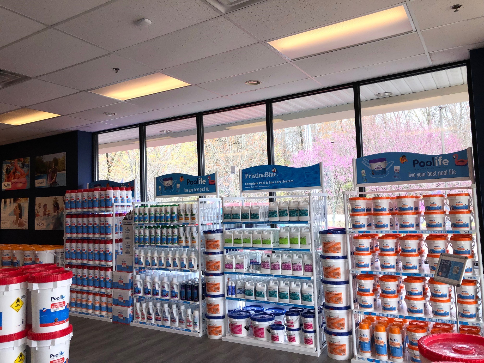 Hutch Pools retail store interior